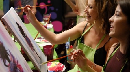 paint night at mas cafe